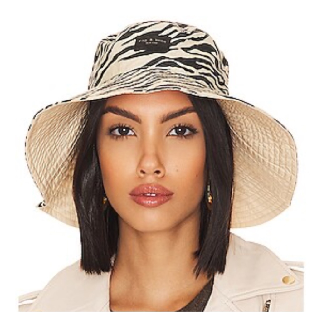Rag & Bone Reversible Nylon Animal Print Hat